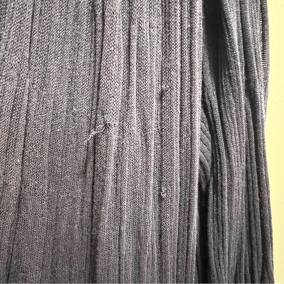 Zara Crossover Wrap Long Dress Velvet Belt Midnight Blue Size Small - Picture 10 of 15